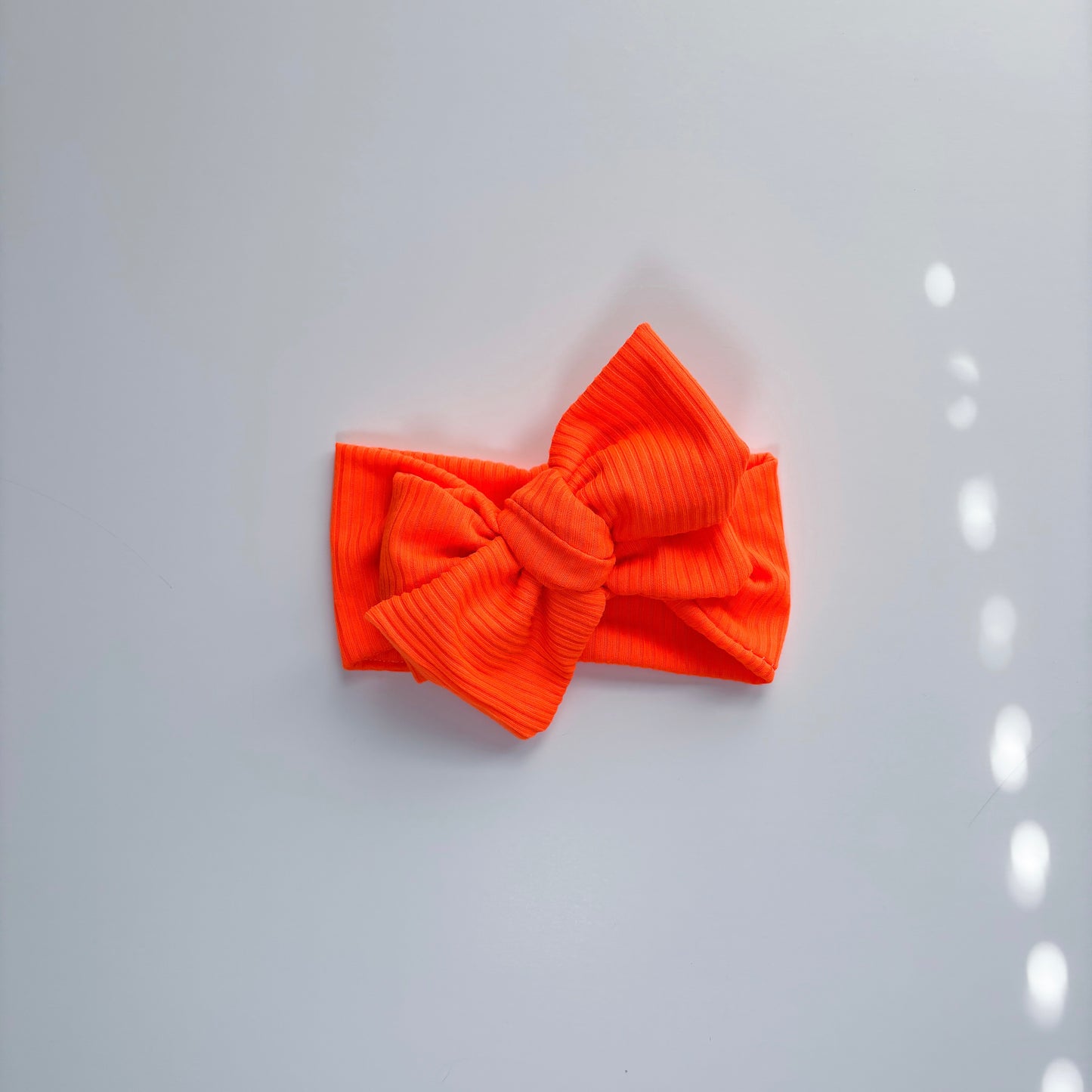 Neon orange oversized headwrap