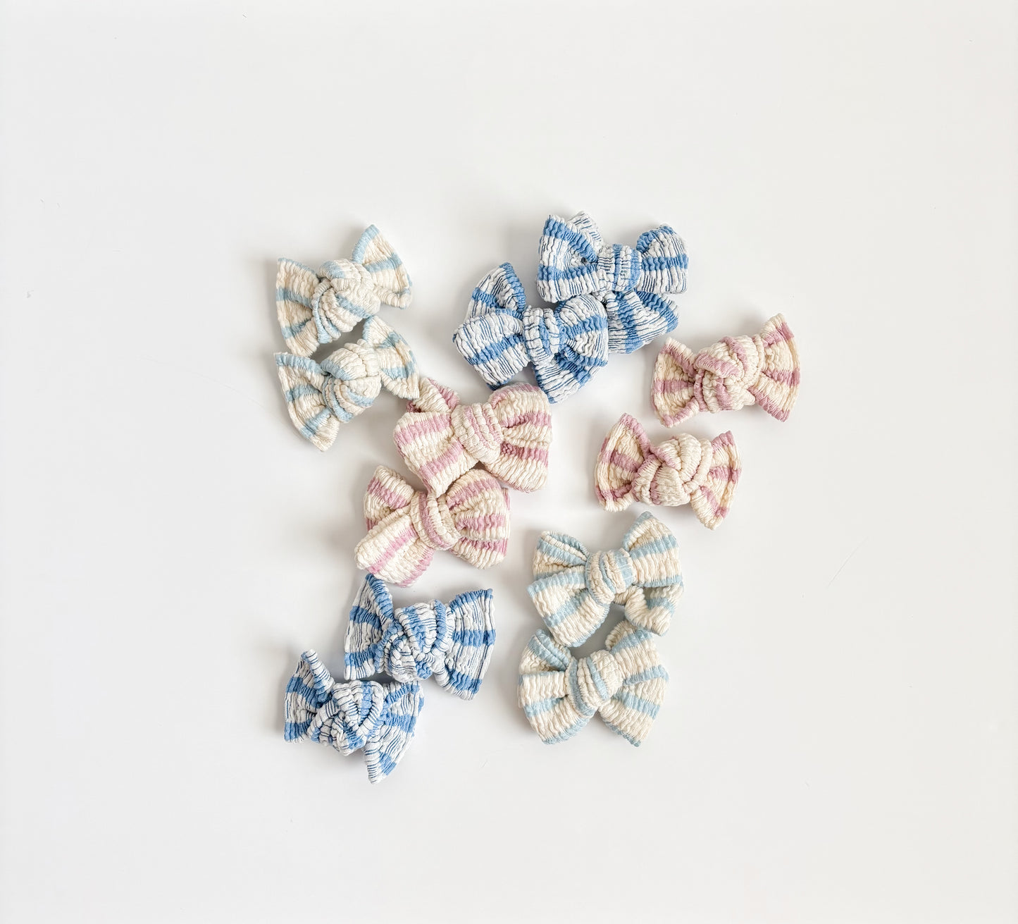 Light blue stripe clips