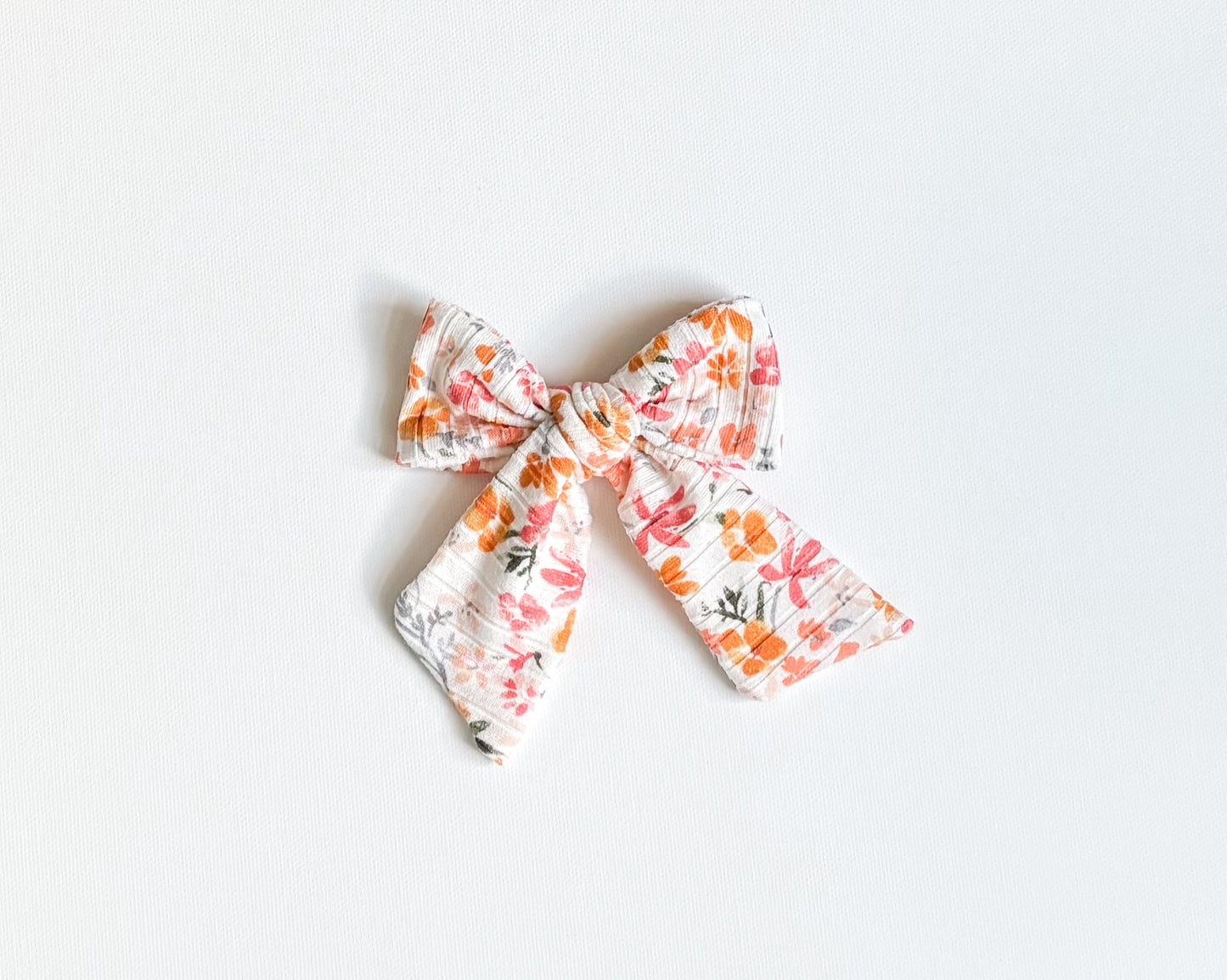 Harvest floral bow clip