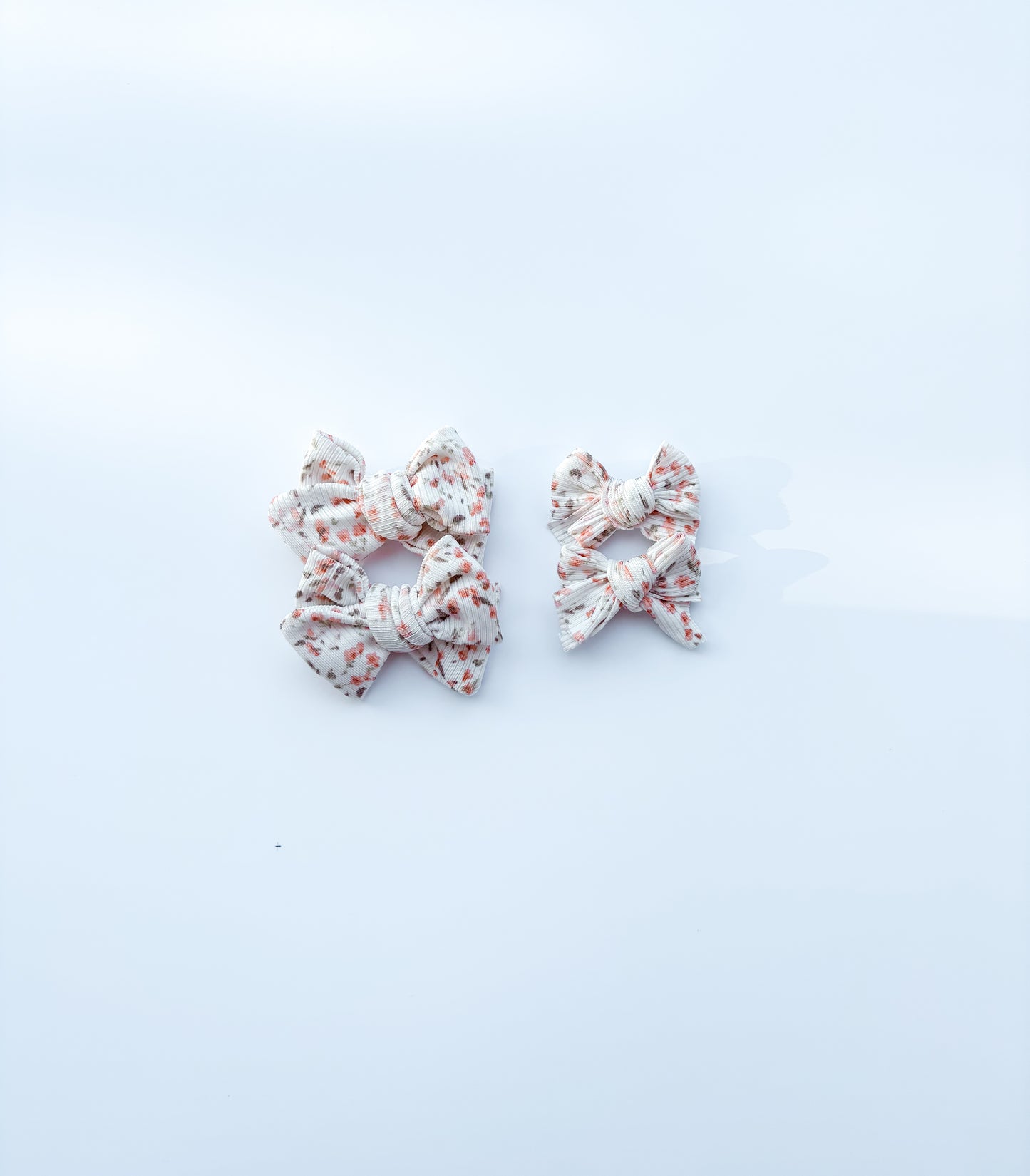 Peach floral piggies/mini piggies