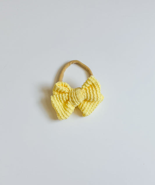 Yellow wavy nylon