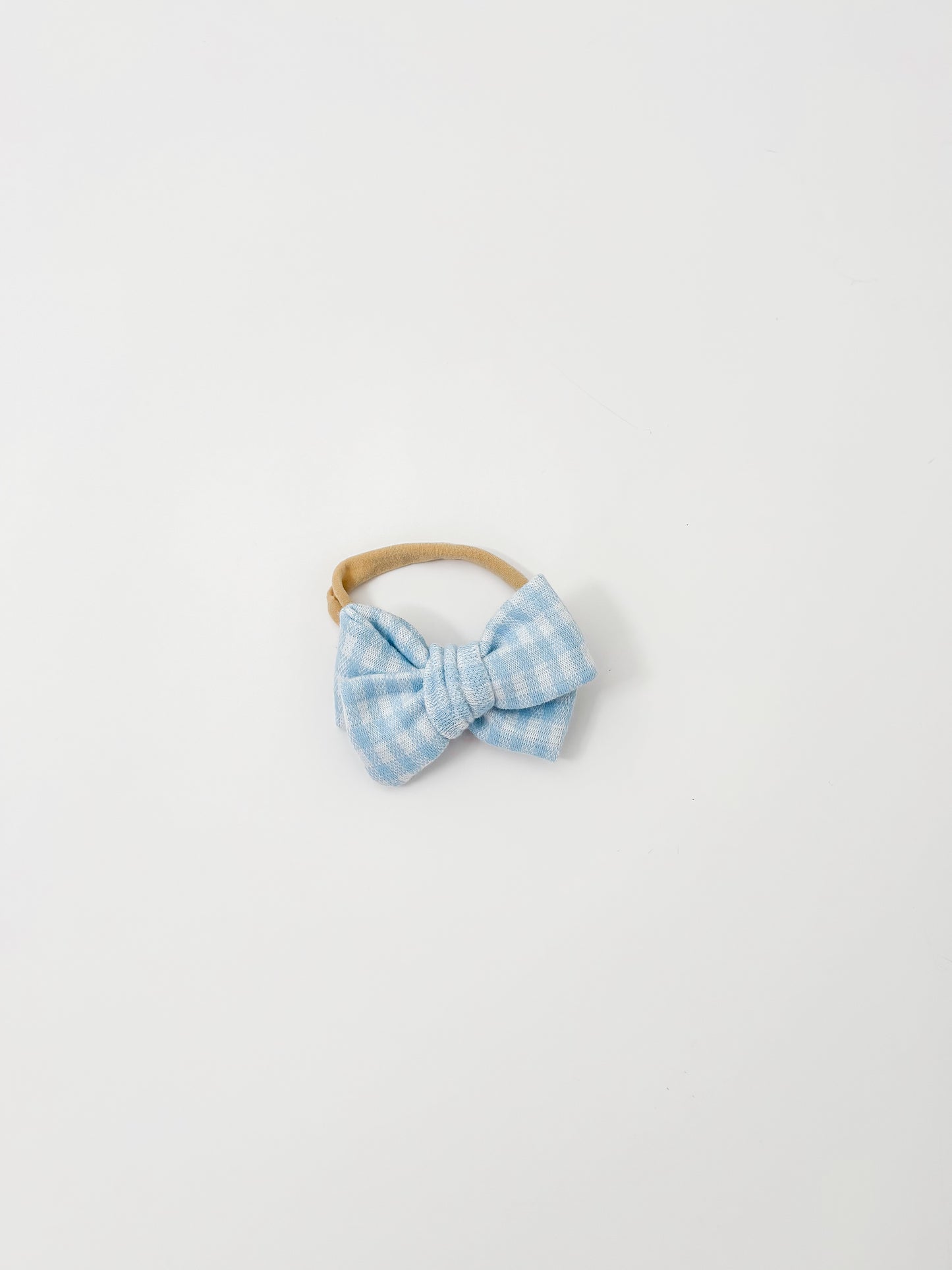 Blue gingham nylon