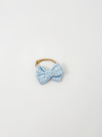 Blue gingham nylon