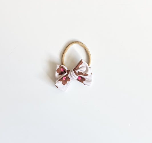 Brown daisy nylon