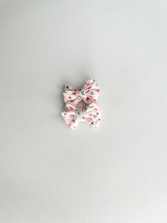 Pink floral piggies