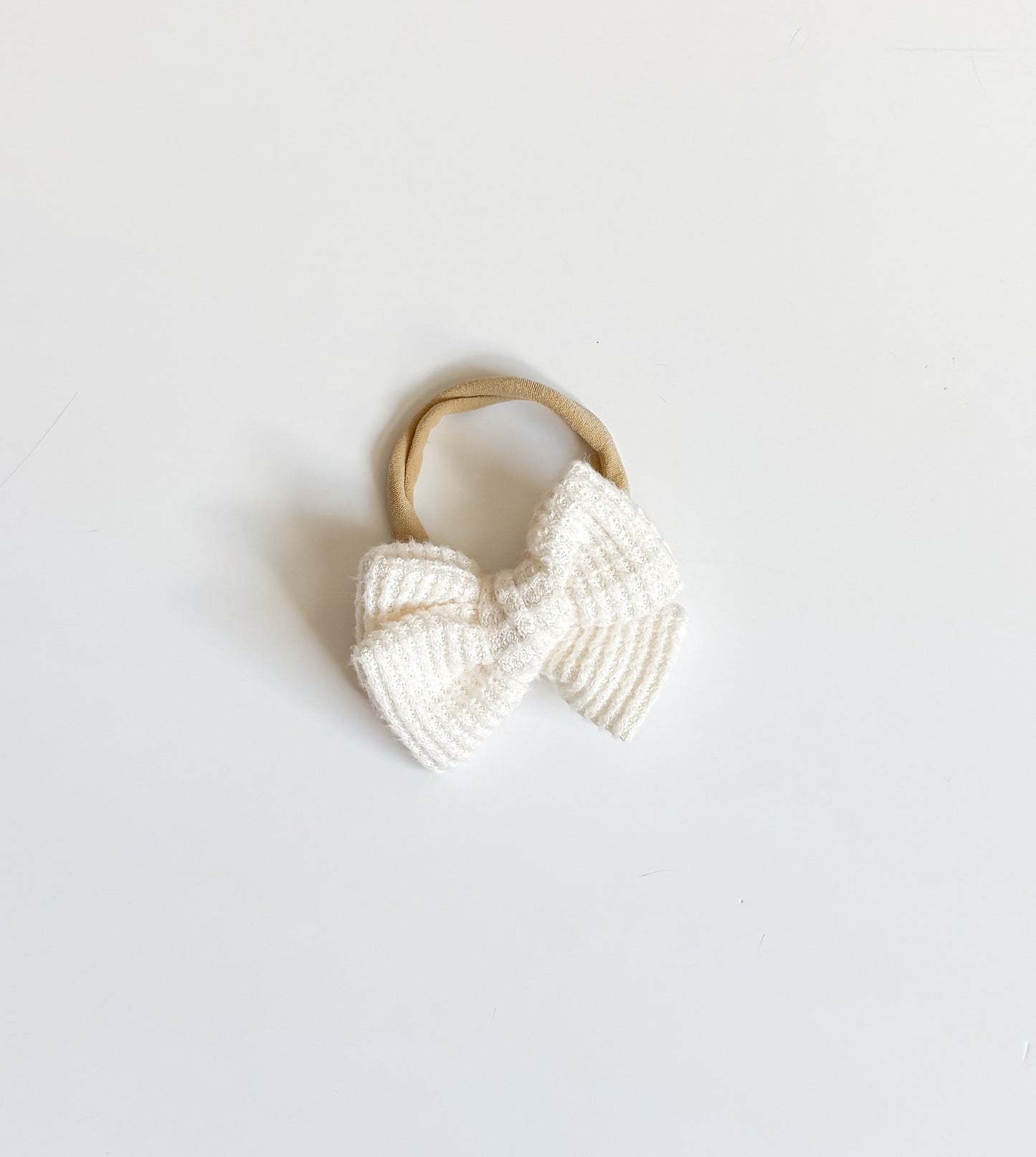 Ivory chunky waffle nylon