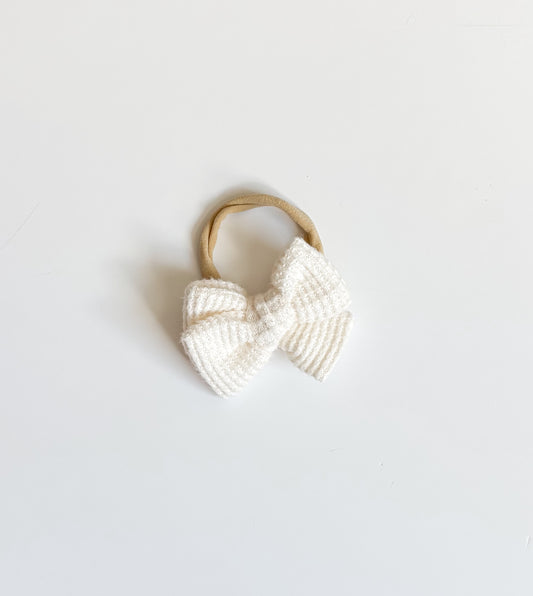 Ivory chunky waffle nylon